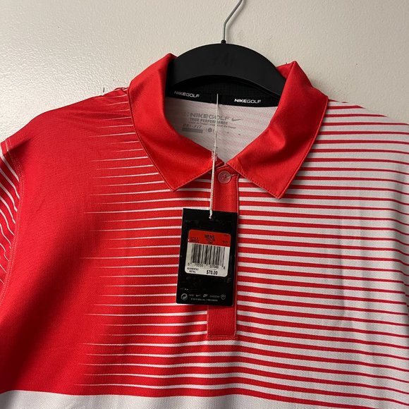 Nike Shirts Nwt Nike Mens Golf Tour Performance Striped Polo Tshirts Large Poshmark